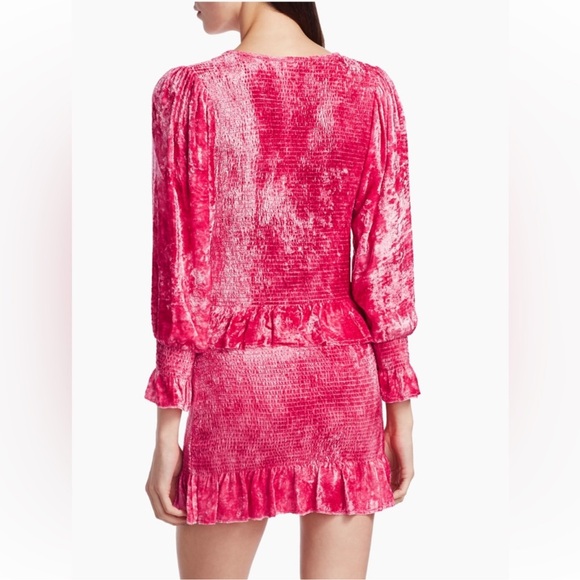 NWT Loveshackfancy Evan dress grenadine pink XS - Picture 15 of 15